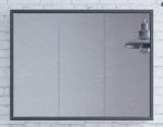 Зеркало-шкаф  Corozo Айрон 90 Черный, Белый
